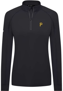 Levelwear Pittsburgh Pirates Womens Black Kinetic 1/4 Zip Pullover