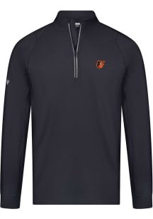 Levelwear Baltimore Orioles Mens Black Theory Long Sleeve 1/4 Zip Pullover