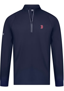 Levelwear Boston Red Sox Mens Navy Blue Theory Long Sleeve 1/4 Zip Pullover