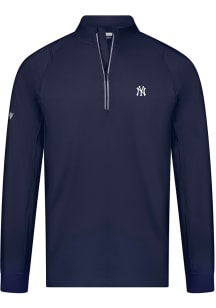Levelwear New York Yankees Mens Navy Blue Theory Long Sleeve 1/4 Zip Pullover