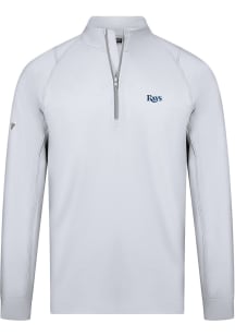 Levelwear Tampa Bay Rays Mens White Theory Long Sleeve 1/4 Zip Pullover