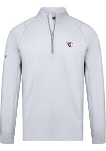 Levelwear Cleveland Guardians Mens White Theory Long Sleeve 1/4 Zip Pullover