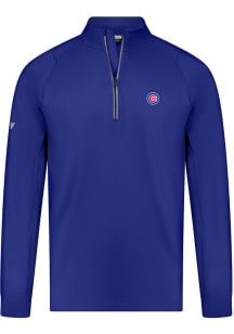 Levelwear Chicago Cubs Mens Blue Theory Long Sleeve 1/4 Zip Pullover
