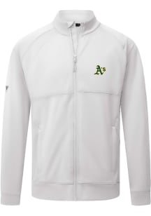 Levelwear Oakland Athletics Mens White Form Long Sleeve Full Zip Jacket