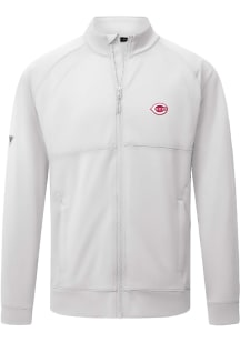Levelwear Cincinnati Reds Mens White Form Long Sleeve Full Zip Jacket