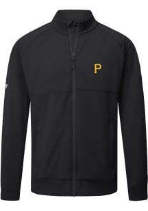 Levelwear Pittsburgh Pirates Mens Black Form Long Sleeve Full Zip Jacket