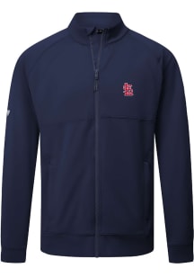 Levelwear St Louis Cardinals Mens Navy Blue Form Long Sleeve Full Zip Jacket