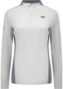 Levelwear Tampa Bay Rays Womens White Moxie 1/4 Zip Pullover