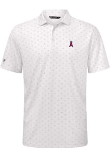 Levelwear Los Angeles Angels Mens White Detect Short Sleeve Polo