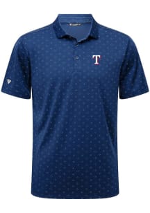 Levelwear Texas Rangers Mens Blue Detect Short Sleeve Polo