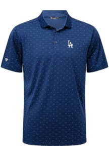 Levelwear Los Angeles Dodgers Mens Blue Detect Short Sleeve Polo