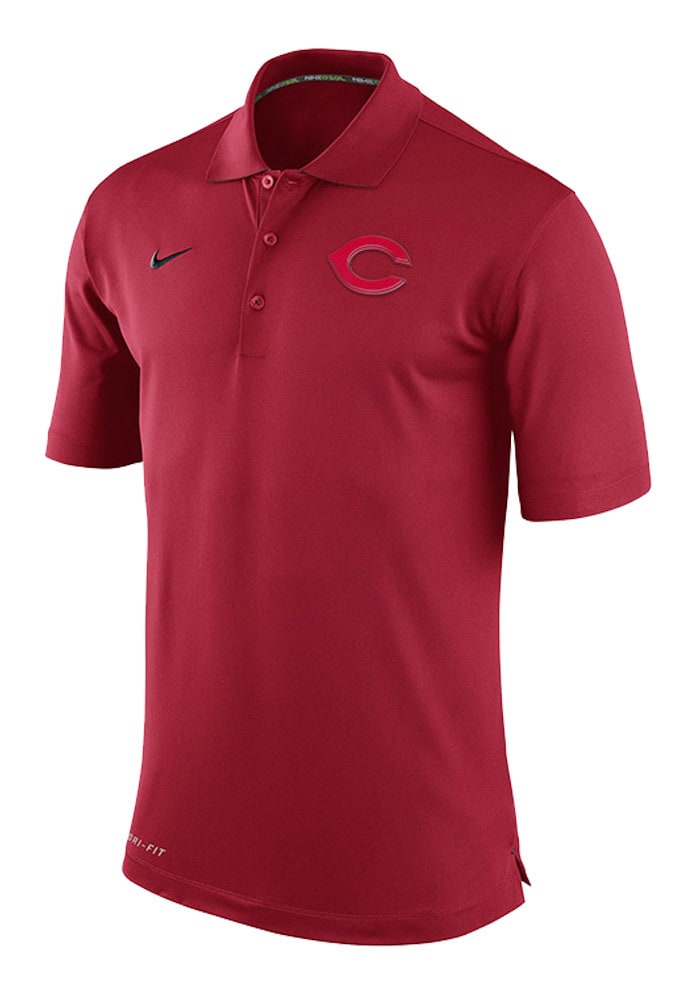 Nike Cincinnati Reds Mens Red Flash Short Sleeve Polo