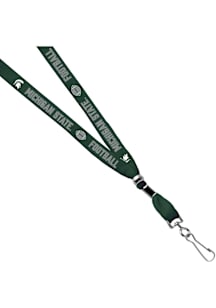 Jardine Michigan State Spartans 3/8 Football Sublimated w/Swivel Hook Lanyard - Green