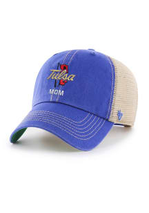 47 Blue Tulsa Golden Hurricane Mom Trawler Adjustable Hat