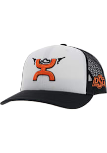 Hooey Oklahoma State Cowboys Guns Up Hooey Man 2T Trucker Adjustable Hat - White