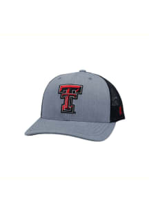 Hooey Texas Tech Red Raiders Team Logo 2T Trucker Adjustable Hat - Grey