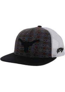 Hooey Texas Longhorns 5-Panel Trucker Adjustable Hat - White