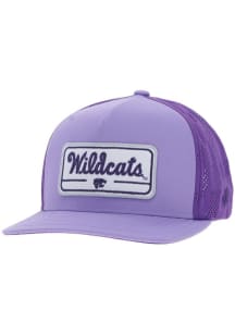 K-State Wildcats Hooey 5-Panel Rope Trucker Design Mens Snapback - Purple