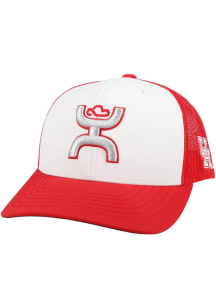 Hooey Houston Cougars 6 panel trucker w/ hooey logo Adjustable Hat - White
