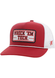 Hooey Texas Tech Red Raiders Patch Trucker Adjustable Hat - Red