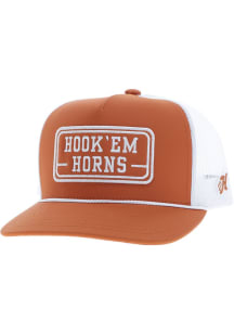 Hooey Texas Longhorns Patch Trucker Adjustable Hat - Burnt Orange