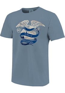 Navy Midshipmen Navy Blue Operation Hat Trick Eagle Short Sleeve T Shirt