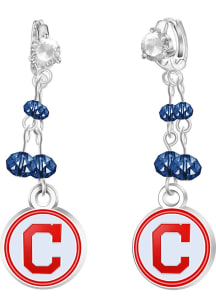 Cleveland Guardians Rhinestone Dangle Hoop Womens Earrings