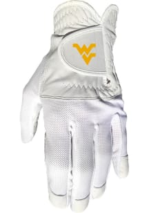 West Virginia Mountaineers White Cool Mesh Golf Gloves