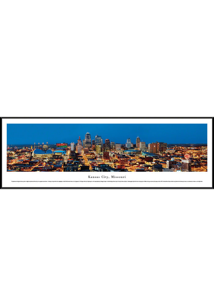 Kansas City Skyline Framed Posters
