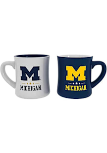 Michigan Wolverines 10oz  2Pk Ceramic Mug - Navy Blue