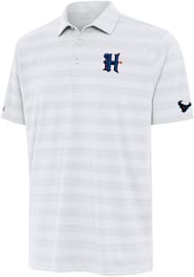 Antigua Houston Texans Mens White Tunnel H-Town Short Sleeve Polo