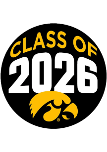 Yellow Iowa Hawkeyes 3&quot; Class of 2026 Button