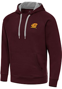 Antigua Central Michigan Chippewas Mens Maroon Victory Long Sleeve Hoodie