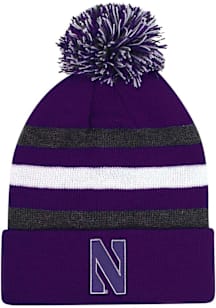 LogoFit Northwestern Wildcats Dark Grey Halftime Youth Knit Hat