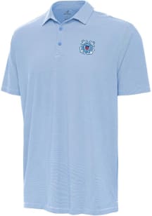 Antigua Coast Guard Mens Light Blue Twine Short Sleeve Polo