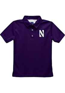 Vive La Fete Northwestern Wildcats Youth Purple Team Short Sleeve Polo Shirt