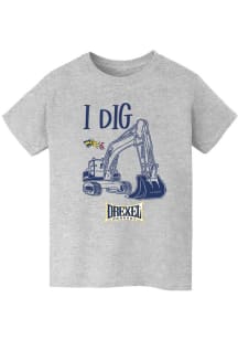 Youth Drexel Dragons Grey Vive La Fete Excavator Short Sleeve T-Shirt