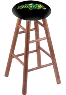 North Dakota State Bison Round Cushion Maple Pub Stool - Brown