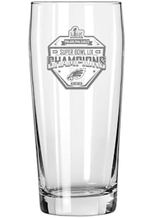 Philadelphia Eagles 2024 Super Bowl Champions Etched Pilsner Glass - White