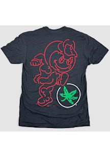 GV Art + Design Ohio State Buckeyes Black Neon Brutus Short Sleeve Fashion T Shirt