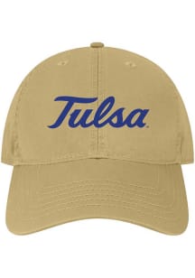 Tulsa Golden Hurricane Khaki Script EZA Adjustable Hat