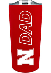 Nebraska Cornhuskers 18oz Dad SS Soft Touch Stainless Steel Tumbler - Red