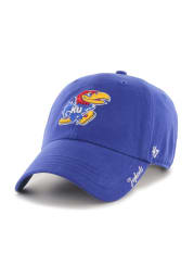47 Kansas Jayhawks Blue Miata Clean Up Womens Adjustable Hat