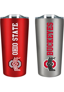 Ohio State Buckeyes Set of 2 18oz Soft Touch Stainless Tumbler