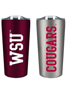 Washington State Cougars Set of 2 18oz Soft Touch Stainless Tumbler