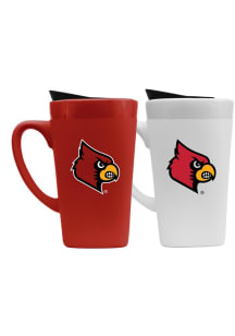 Louisville Cardinals Set of 2 16oz Soft Touch Mug
