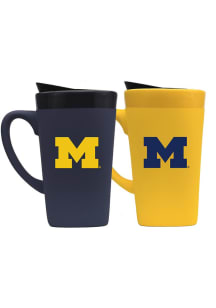 Michigan Wolverines Set of 2 16oz Soft Touch Mug