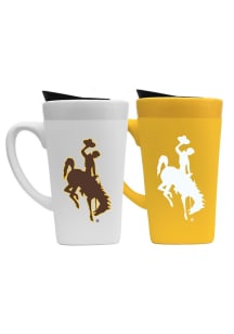 Wyoming Cowboys Set of 2 16oz Soft Touch Mug
