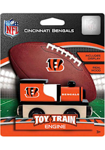 Cincinnati Bengals Wooden Toy Train Engine Train