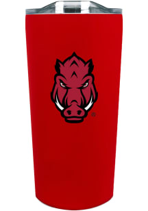 Arkansas Razorbacks Team Logo 18oz Soft Touch Stainless Steel Tumbler - Red